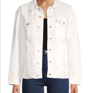 Madewell Oversized Trucker Denim Jacket - White